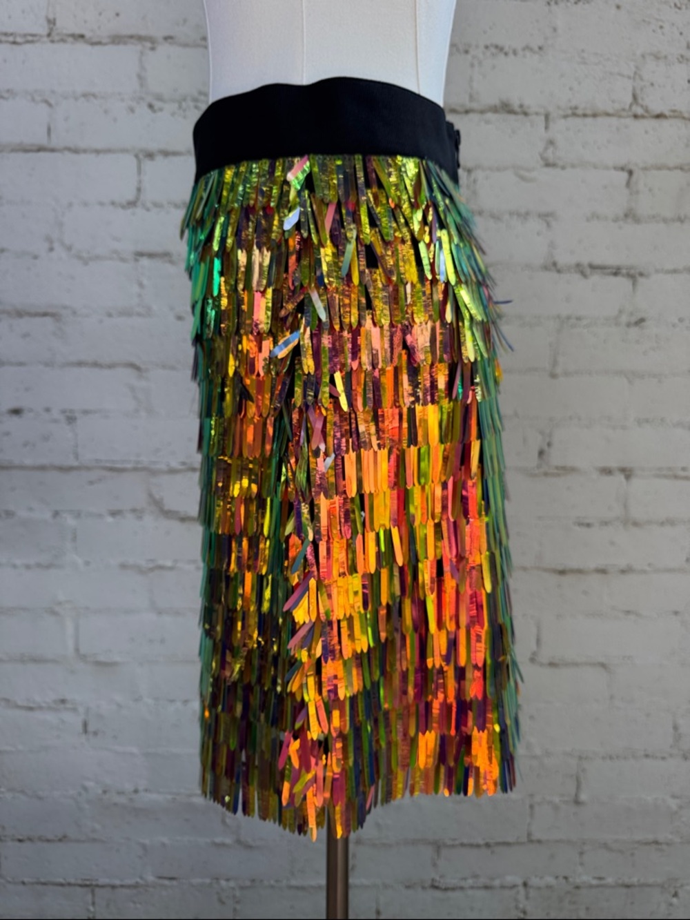 Milly Matchstick Sequin Pencil Skirt Size 2 (estimated) - Picture 8 of 16